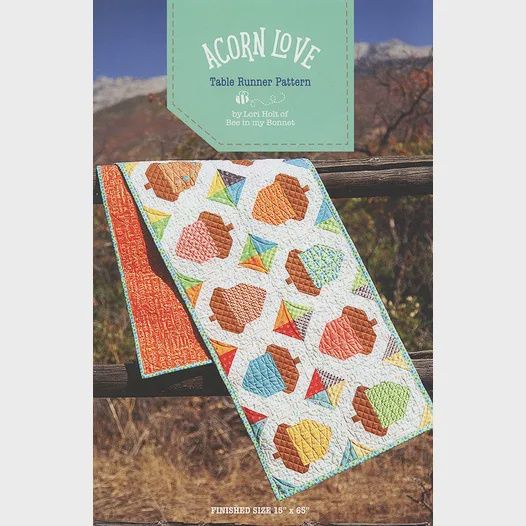 Acorn Love- table runner pattern
