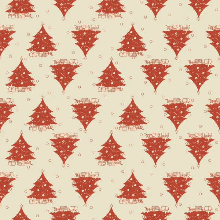 Classic Christmas- red trees