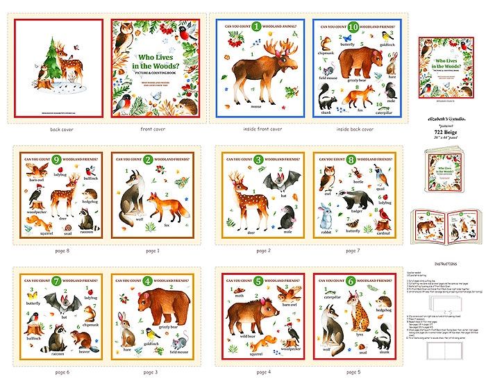 Who Lives in the Woods book panel