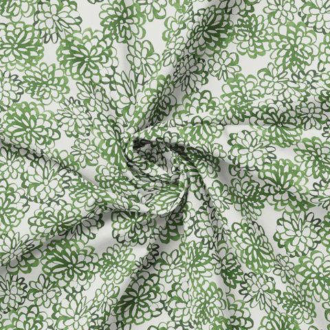 Peace and WildFlowers- Floral Ripples - Green