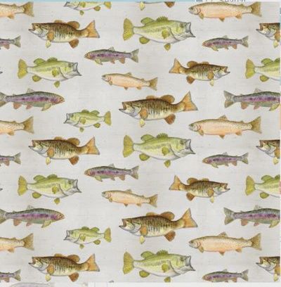 Fishful Thinking- Fish Taxidermy - White