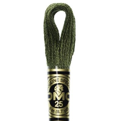 Embroidery Floss- Dark Green Grey 3051