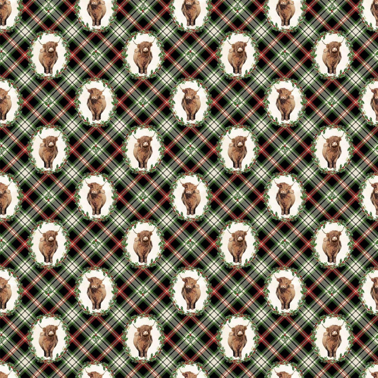 Highland Heart - Black Multi