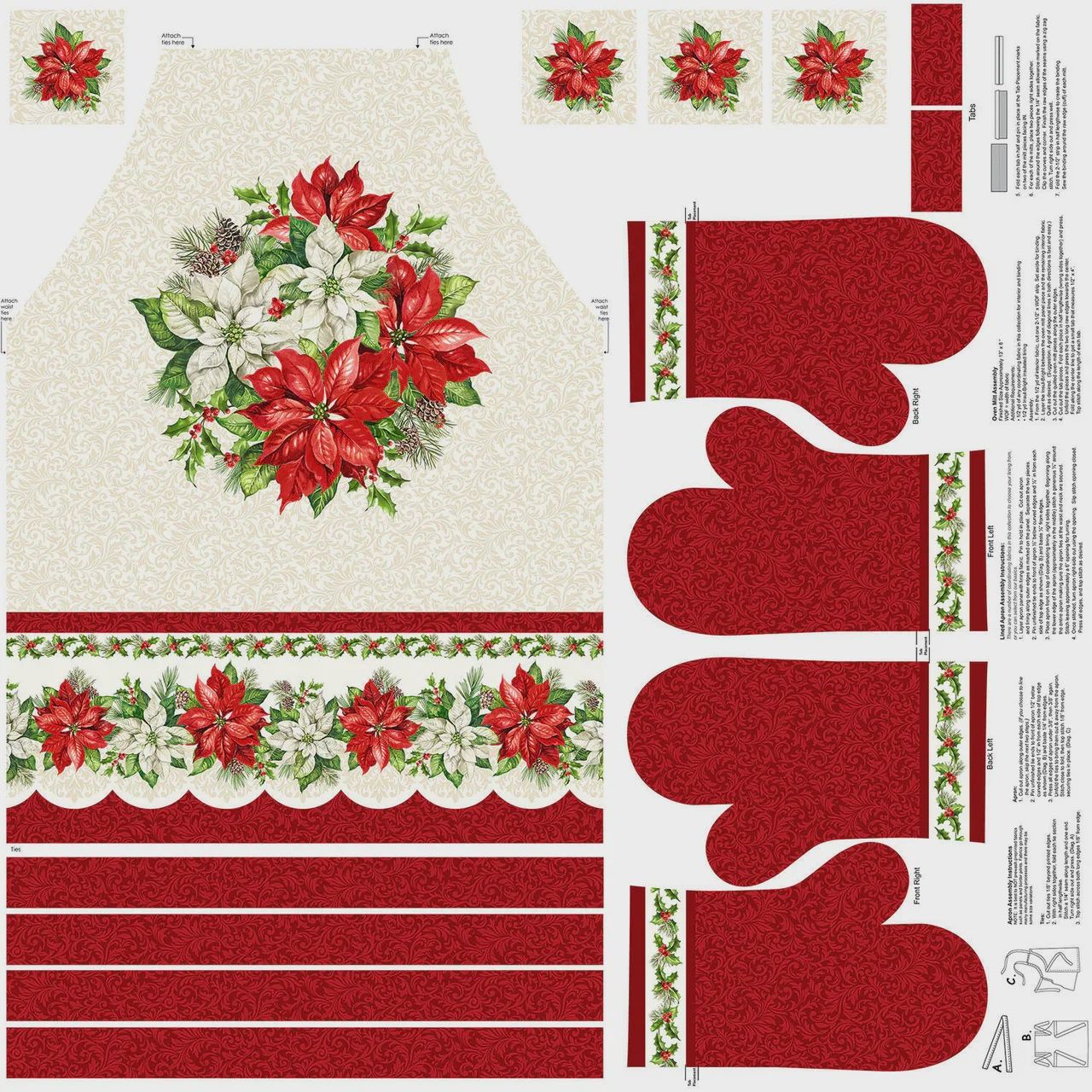 Holiday Joy - Apron Panel