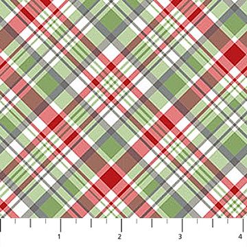 The Christmas Mouse Flannel - Plaid - White Multi