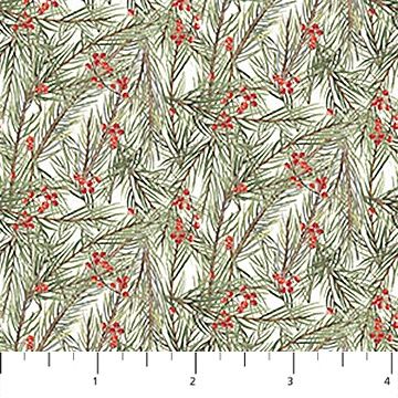 The Christmas Mouse Flannel - Greenery - White/Green