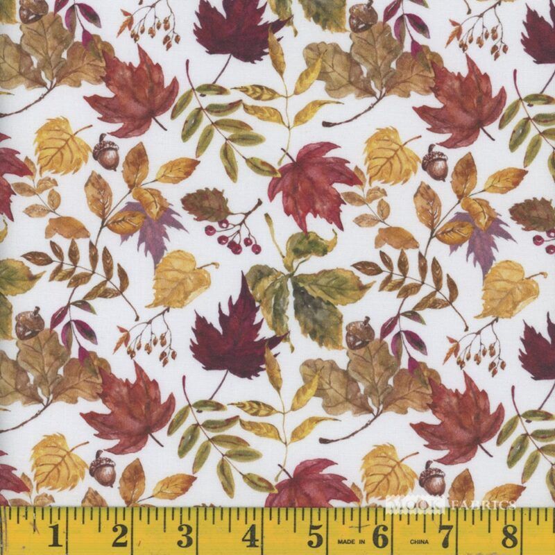 Fall &amp; Halloween - Autumn leaves white