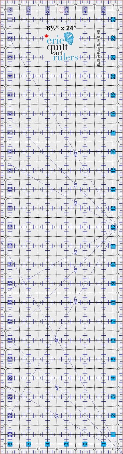 6.5 X 24 Ruler - Non Slip Quilting Ruler