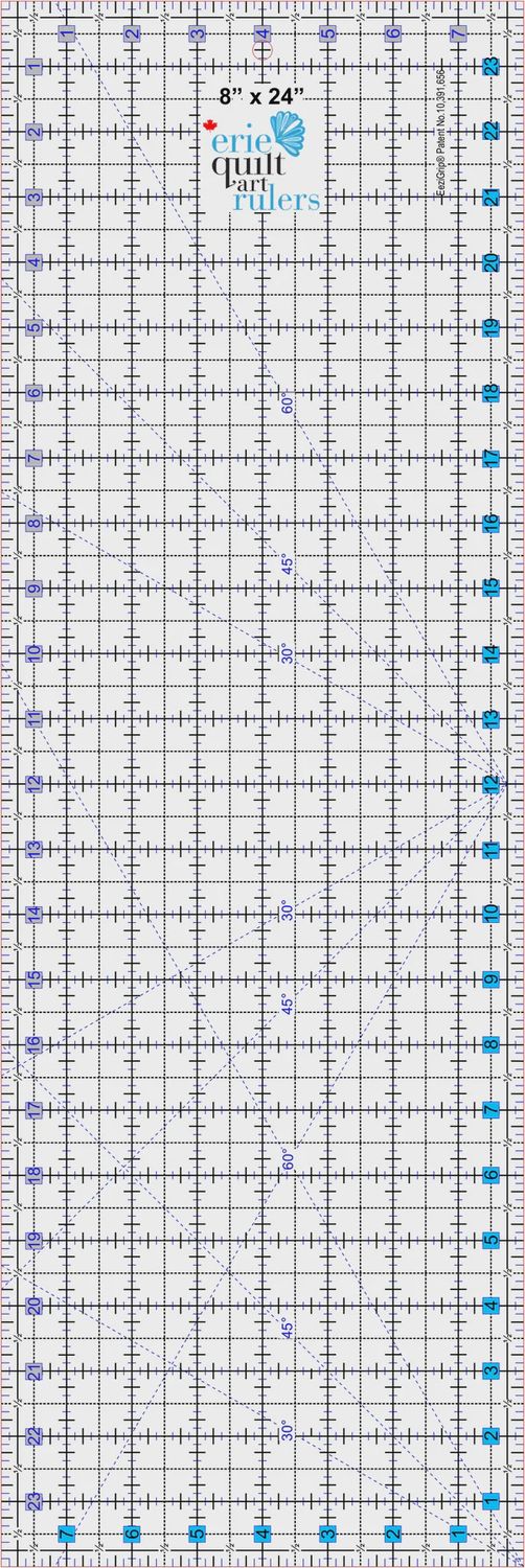 8.5X24 Ruler - Non Slip
