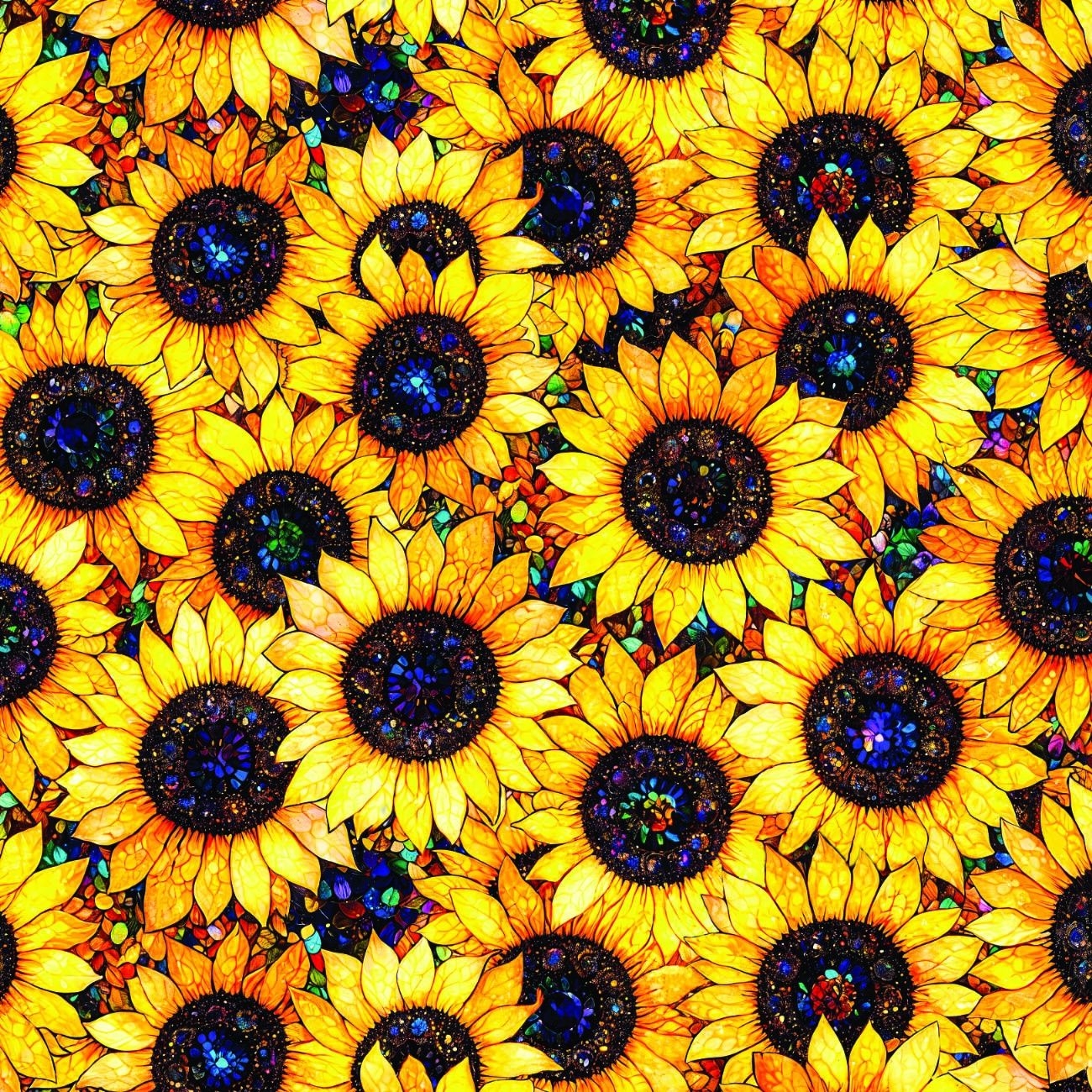 Sonny in the Sunflowers - sunflowers