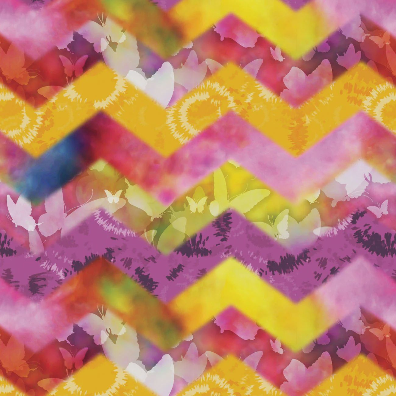 Rainbow Dreams Chevron Dreams - Multi Pink