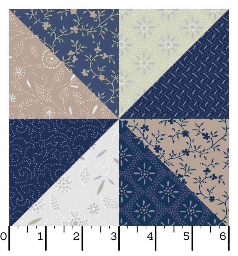 Patchwork Blue - MAS10930-Z