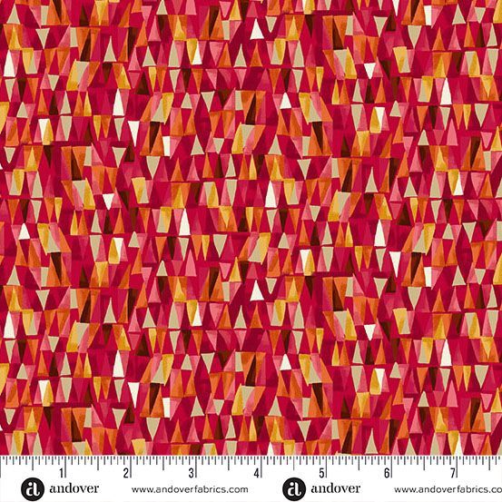 Golden Geometric - Red