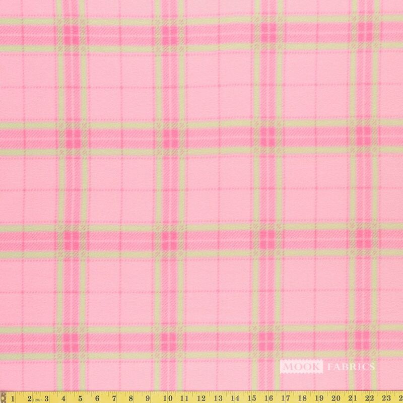 Fleece - Plaid Pink
