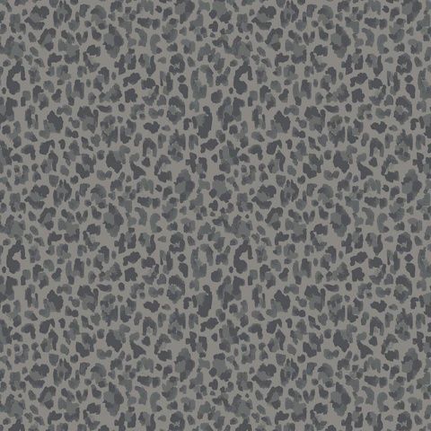 Leopard Garden Collection  Animal Print - Charcoal
