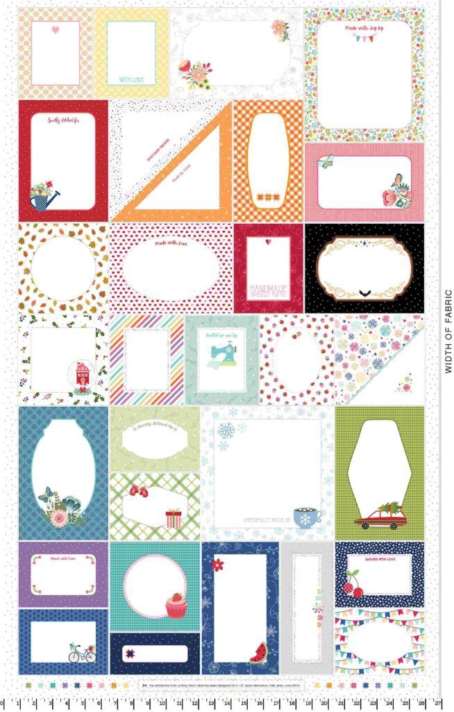 Stitched With Love - Quilt Label Panel