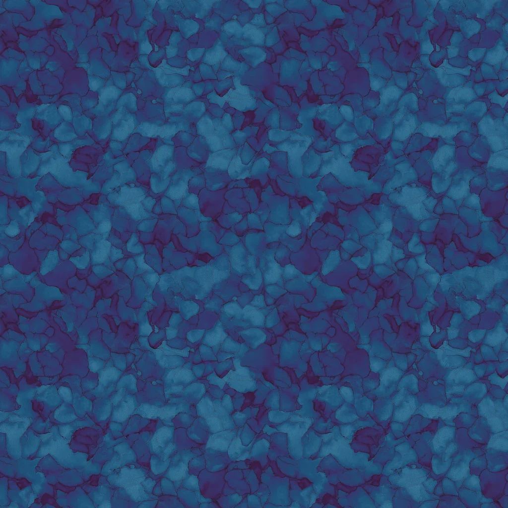 Flight of Beauty- Navy Petal Mosaic