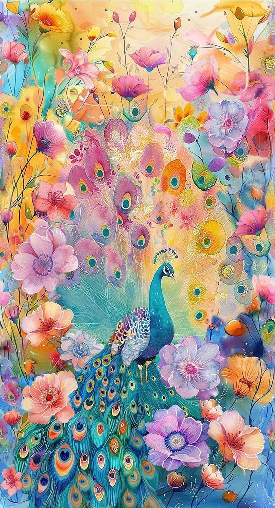 Wild Beauty Peacock - Panel