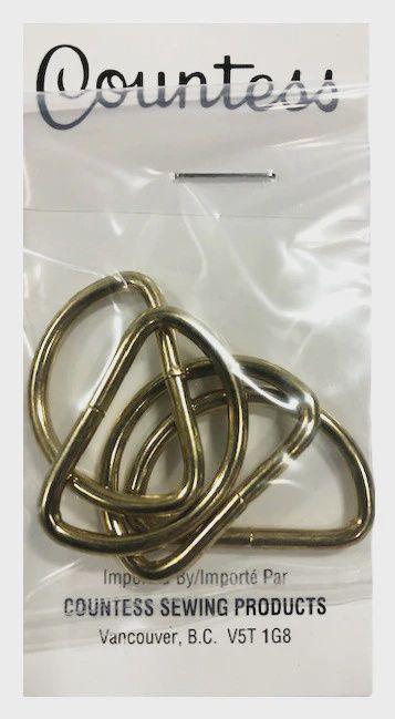 D-rings- 1 inch gold
