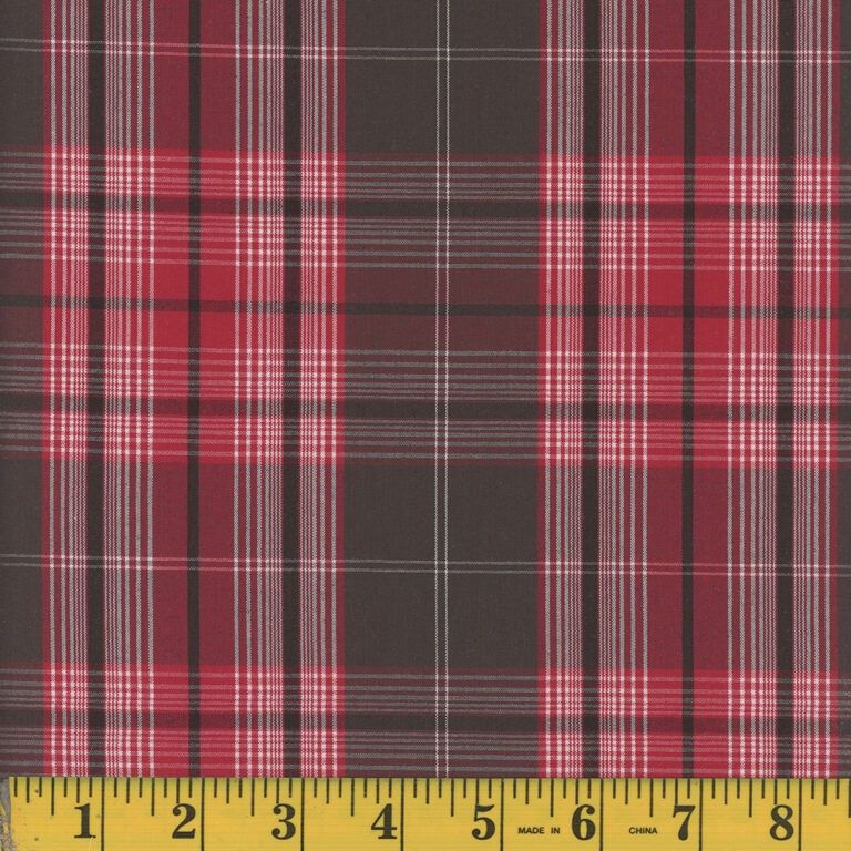 Oxford Pedro plaid - red