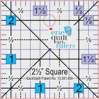 2.5 x 2.5 Ruler Non-slip