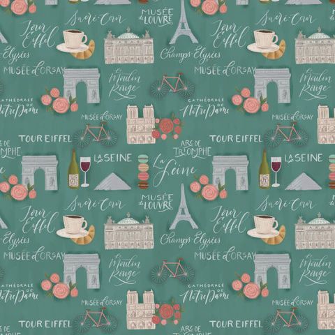 Fleurs and Flutter - sightseeing - teal