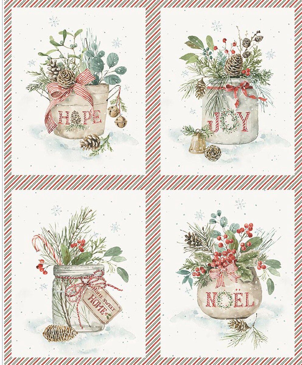 Holiday Spirit-Seasons Greeting Pillow Panel