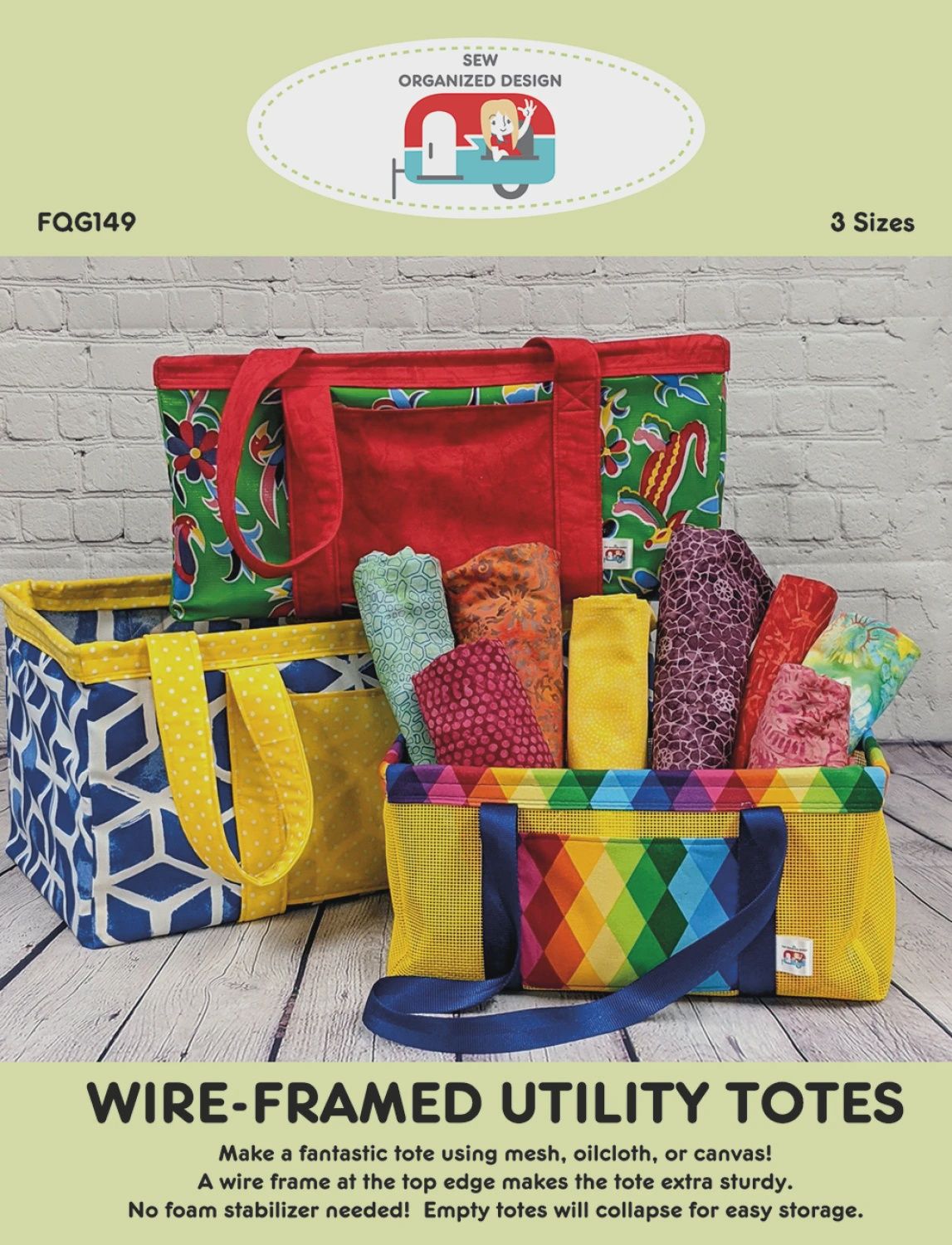 Pattern - wire framed totes