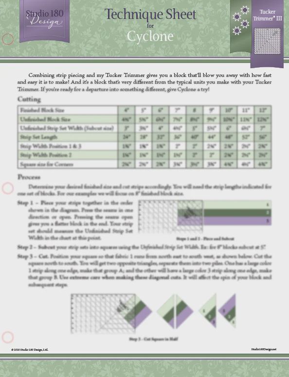 Cyclone- Technique Sheet