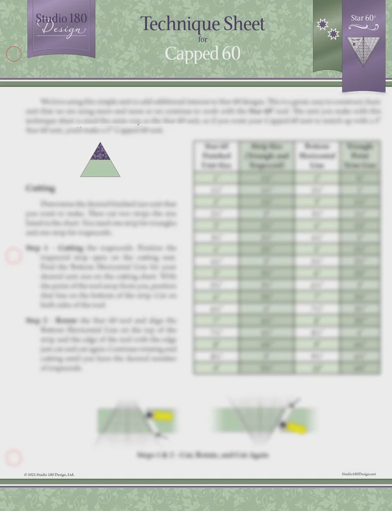 Capped 60- Technique Sheet