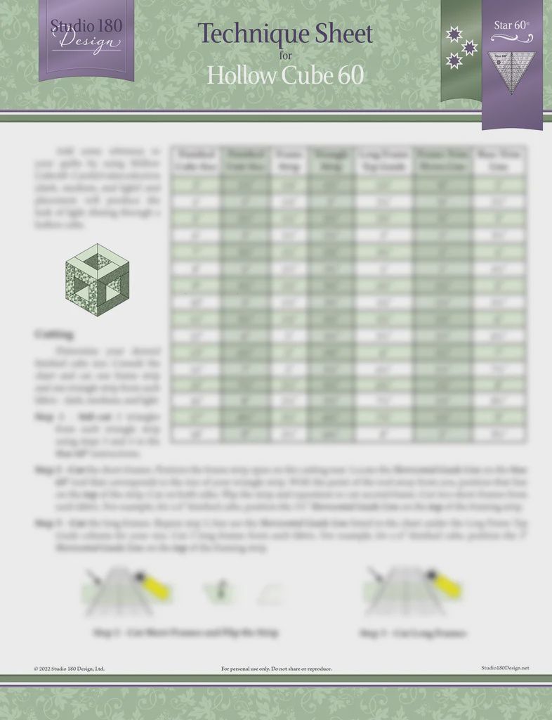 Hollow Cube- Technique Sheet