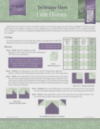 Little Houses- Technique Sheet