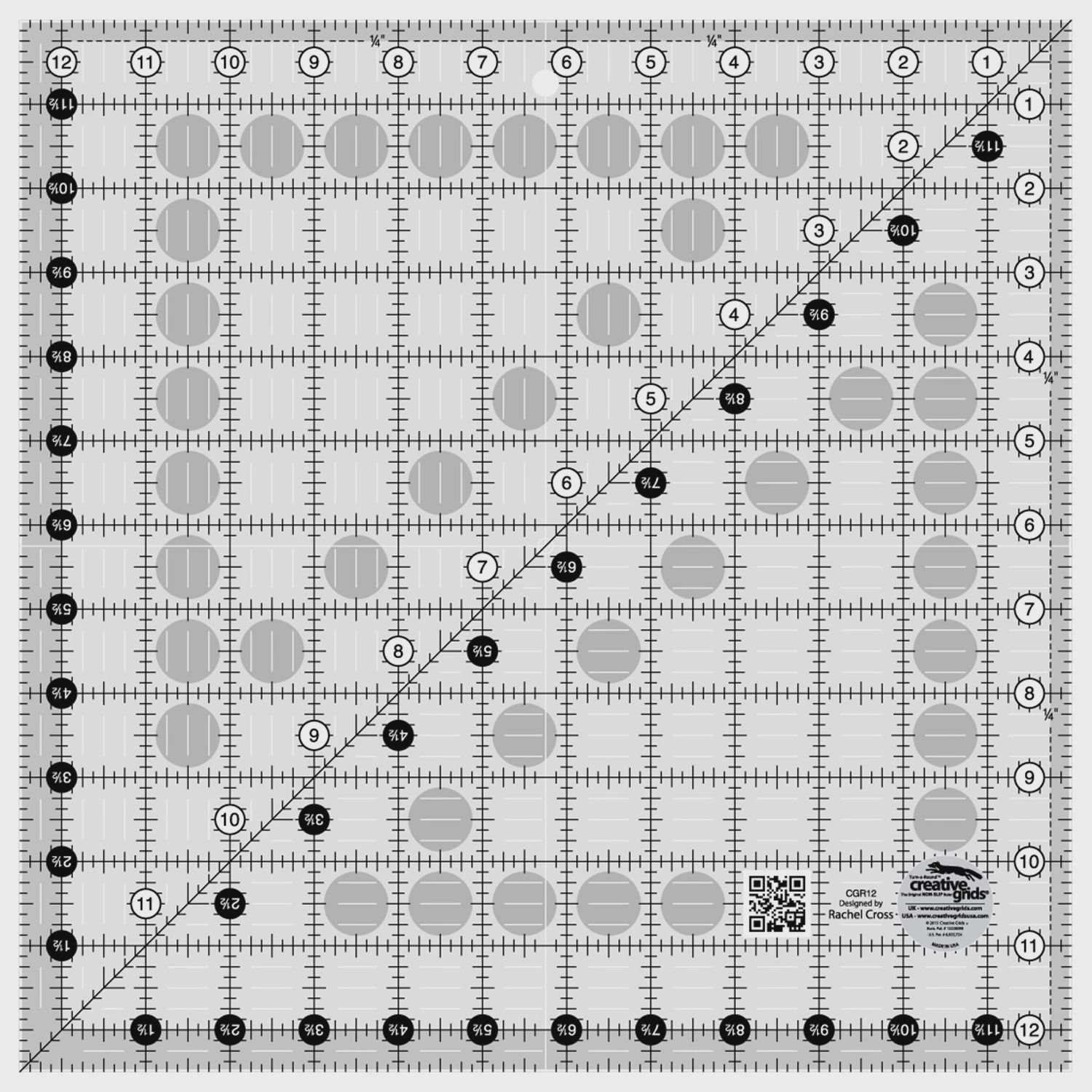 ruler 12.5 x 12.5 creative grids CGR12