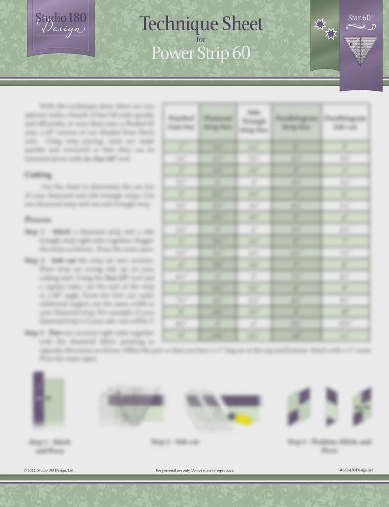 Power Strip 60- Technique Sheet