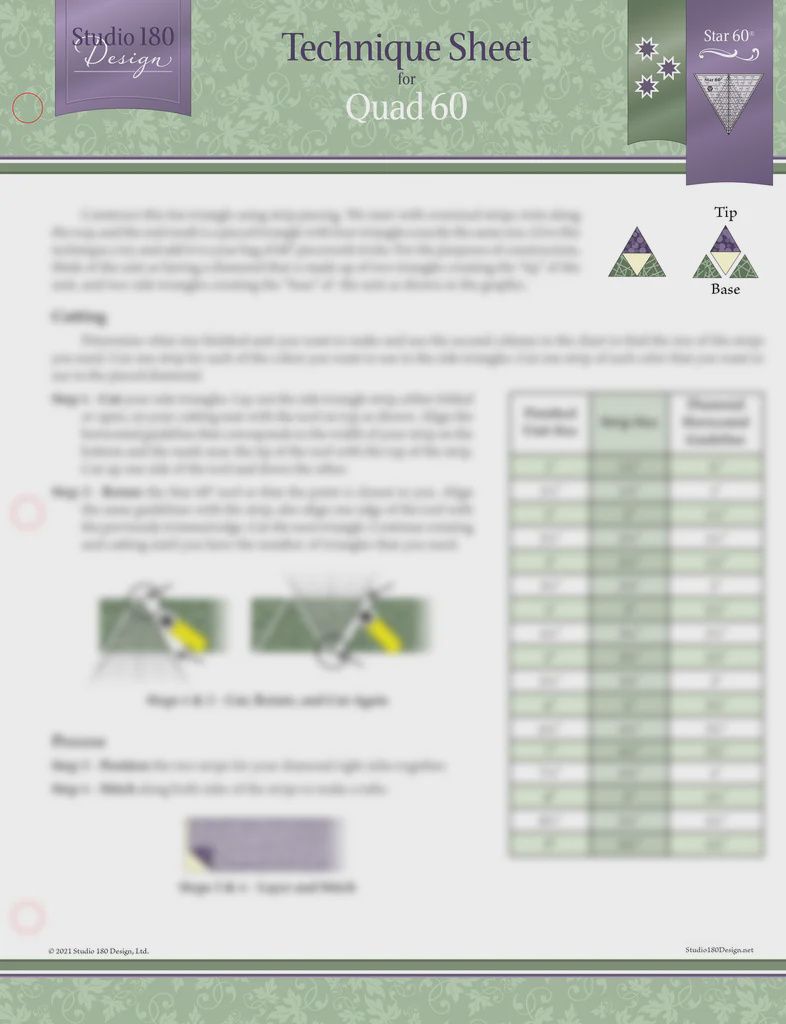 Quad 60- Technique Sheet