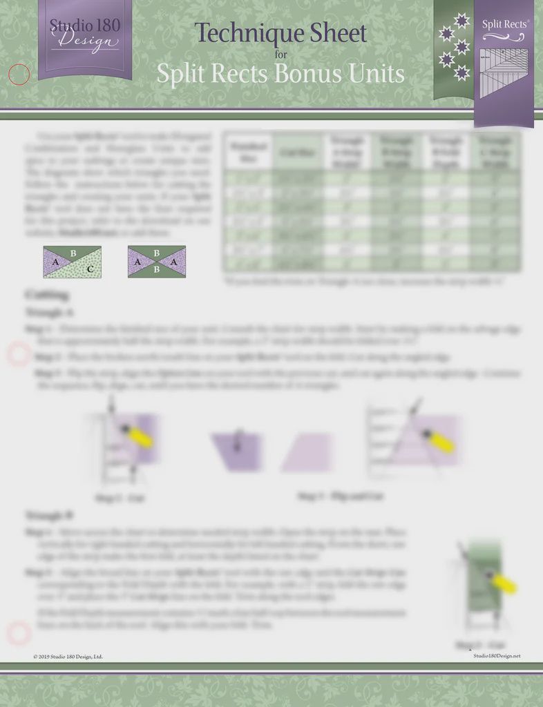 Split Rects Bonus Units- Technique Sheet