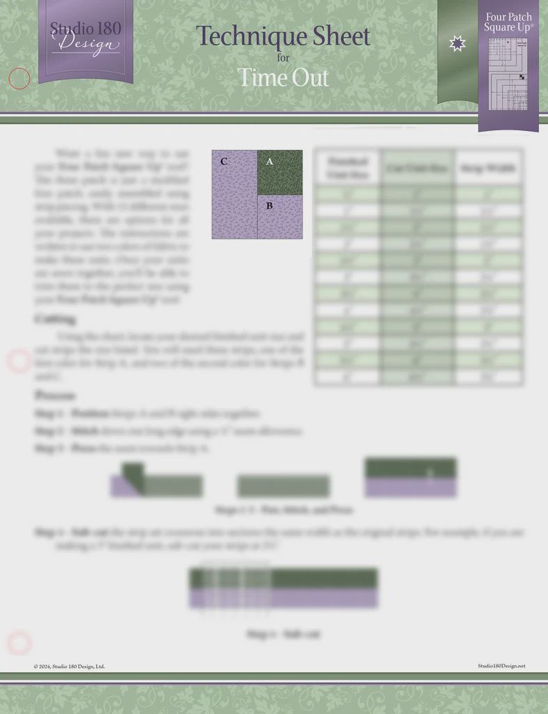 Time Out- Technique Sheet