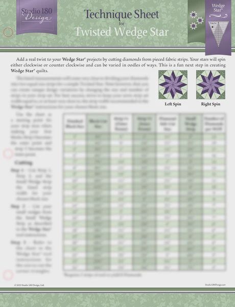 Twisted Wedge Star- Technique Sheet