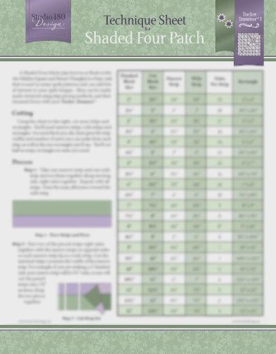 Shaded Four Patch- Technique Sheet