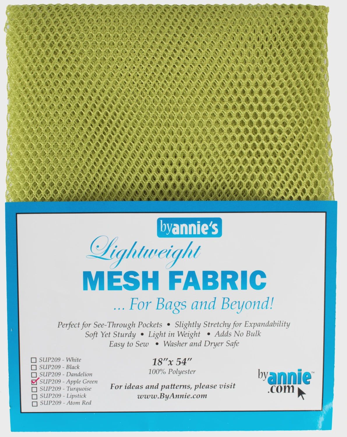 mesh fabric - apple green