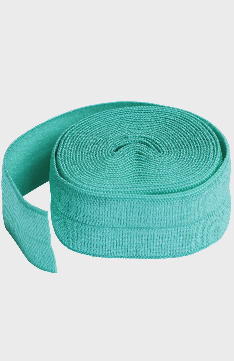 fold over elastic turquise