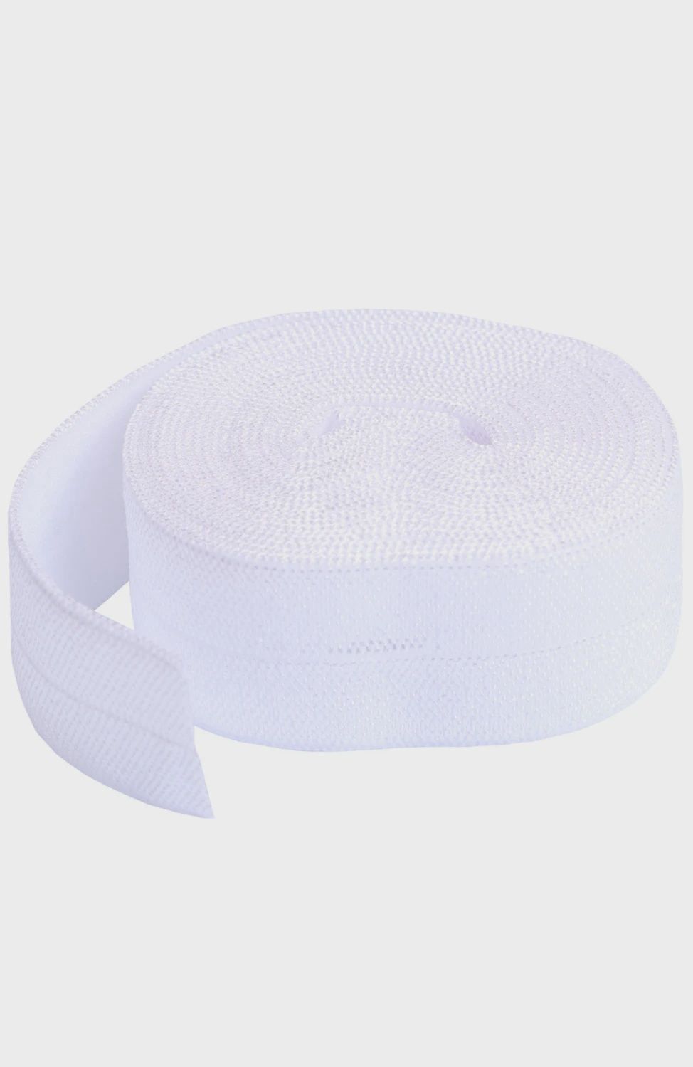 fold over elastic white