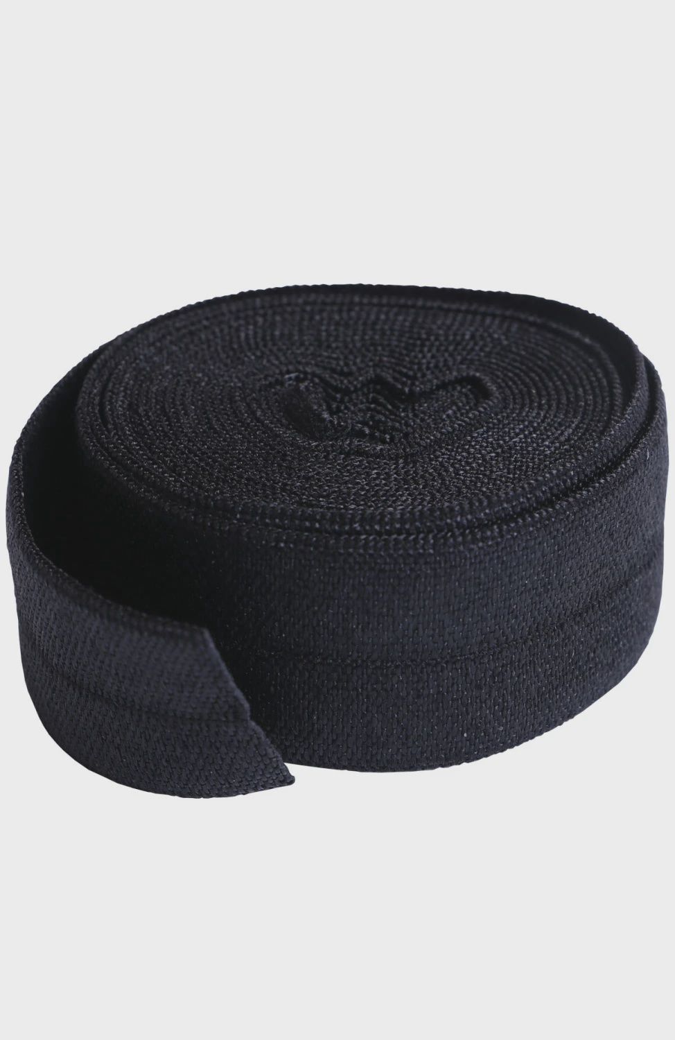 fold over elastic black