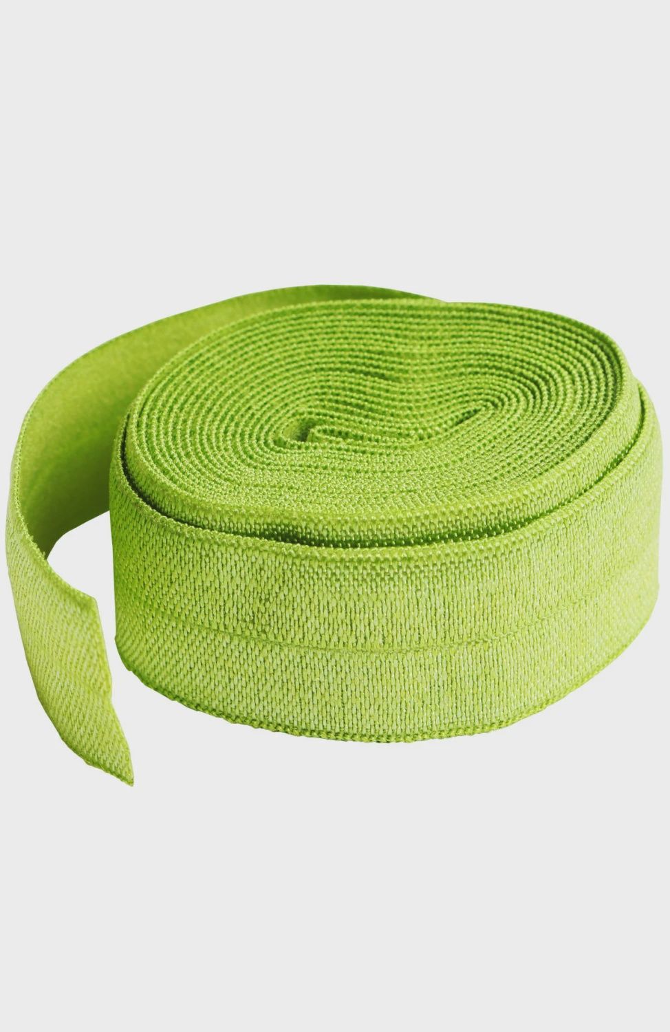 fold over elastic apple green