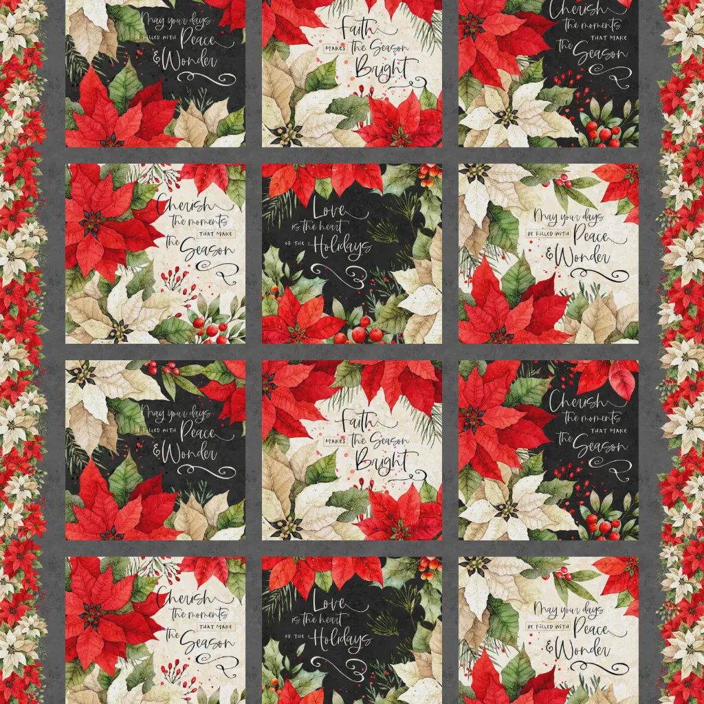 Poinsettia Radiance Craft Panel