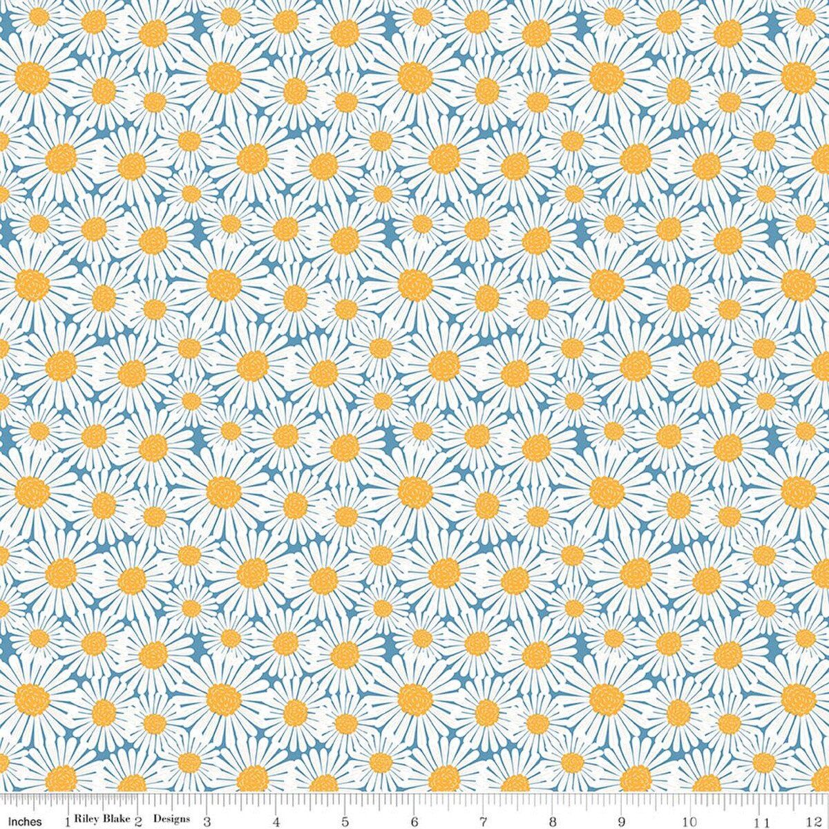 Sunshine and Dandelions C17923 Blue