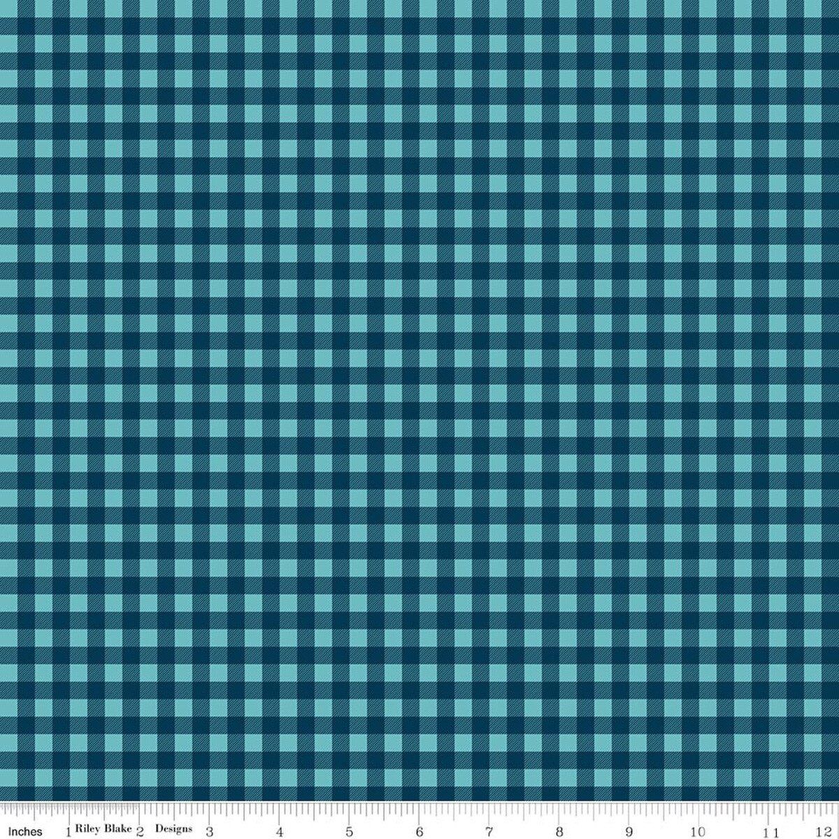 A Perfect Winter Navy Plaid C17996