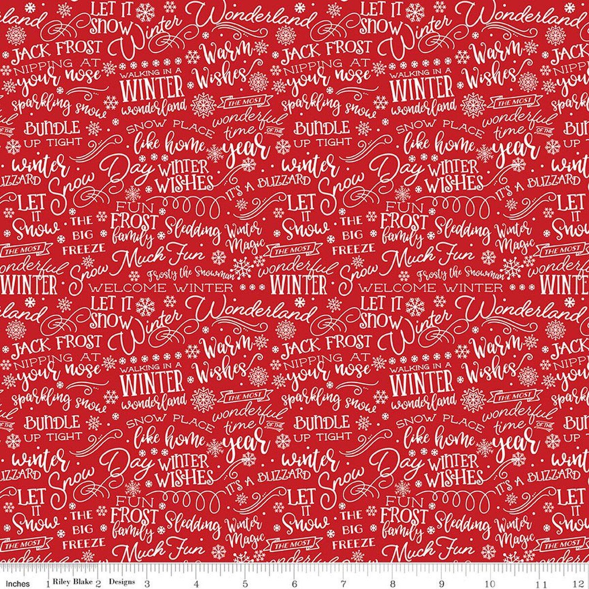 A Perfect Winter C17993 Red Text