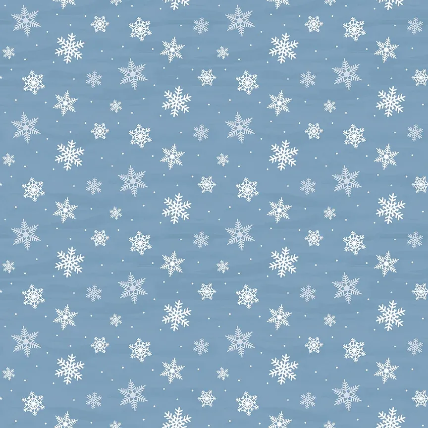 Covered Bridges in Winter- C18002 Blue