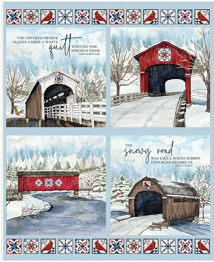 Covered Bridges in Winter-PD18005